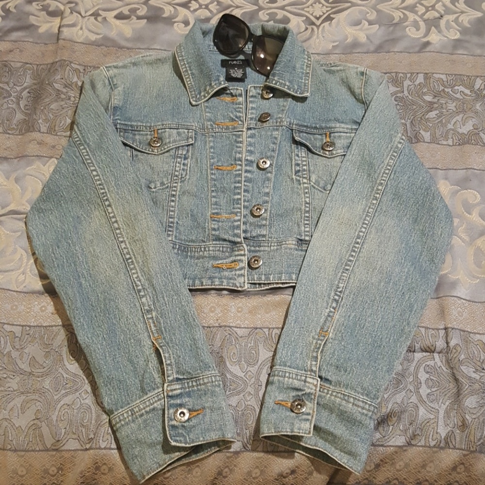 🎃Rue 21 Jean cropped jacket